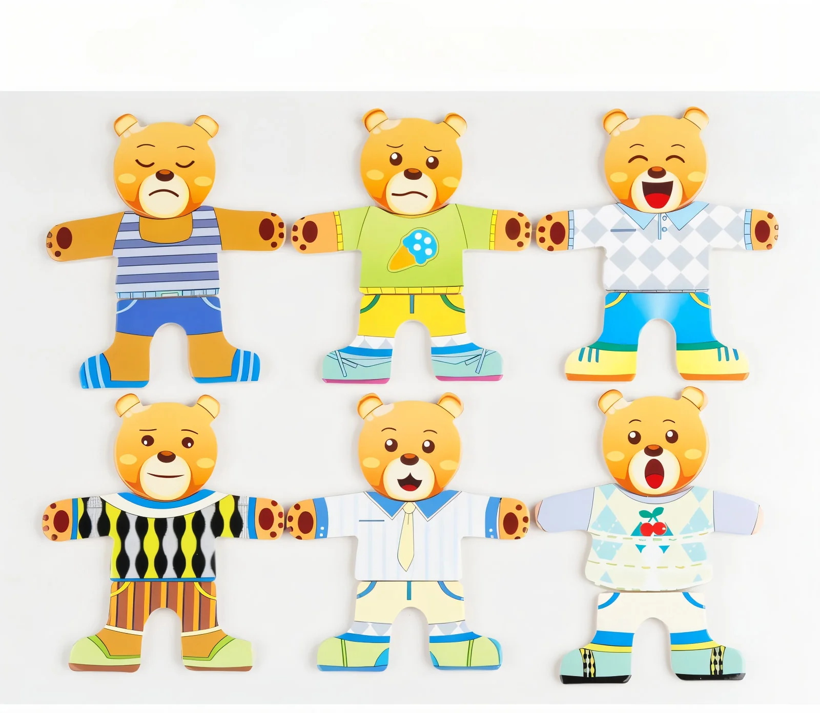 Puzzle Habillage en Bois – Éléphant & Ours à Habiller – Image 8