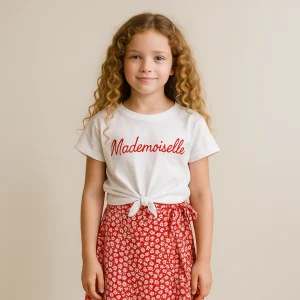 T-shirt Mademoiselle à nouer
