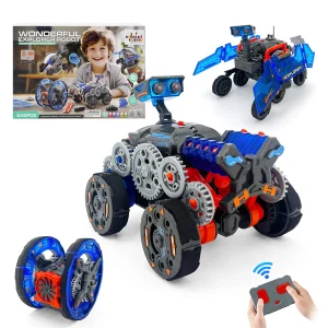 4 en 1 Merveilleux robot explorateur R/C bleu 242 pcs