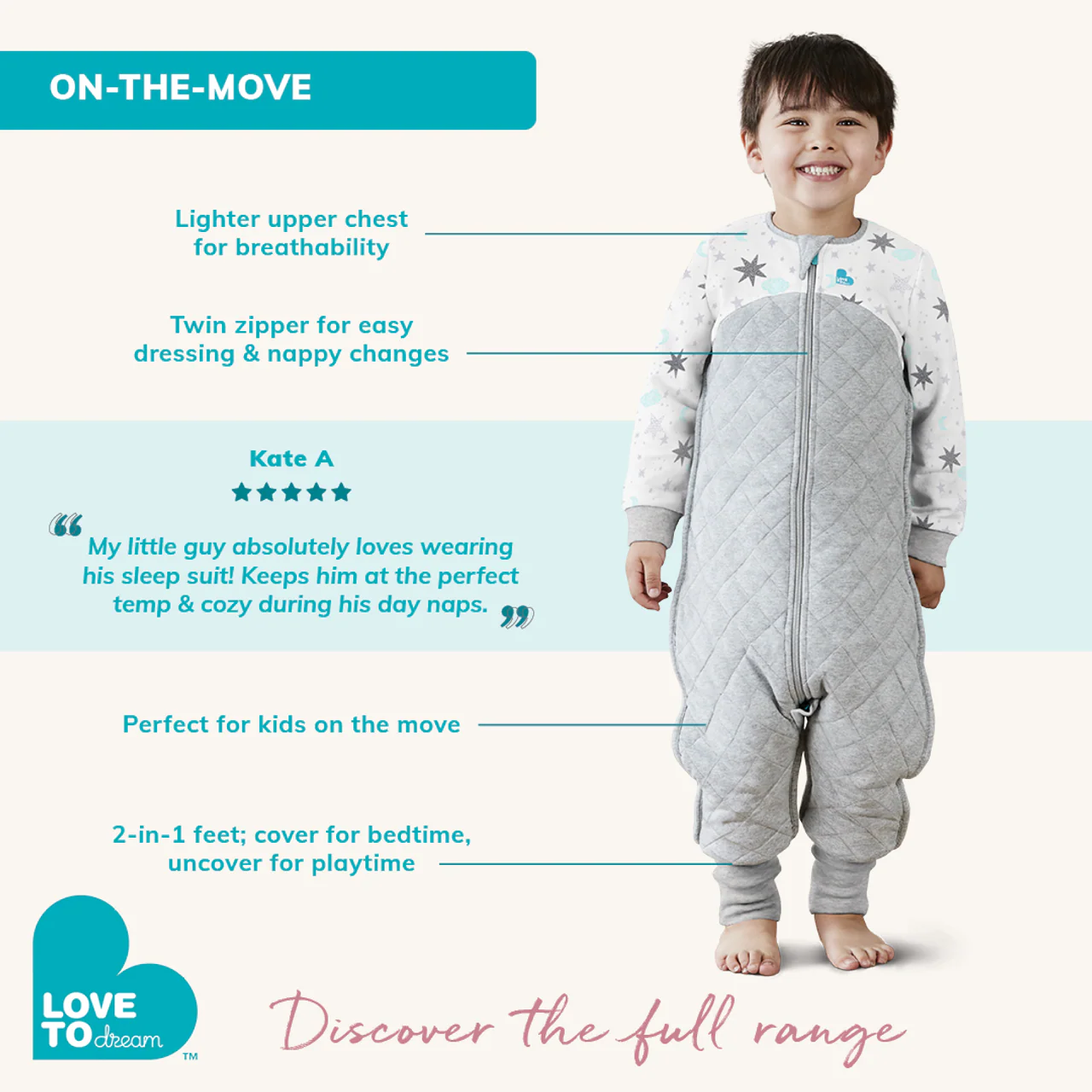 Pyjama Love To Dream™ Original Stardust Olive – Image 4
