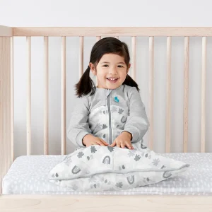 Gigoteuse Love To Dream™ en coton biologique et laine mérinos australienne Warm Clouds Grey