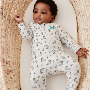 Barboteuse lapin blanc