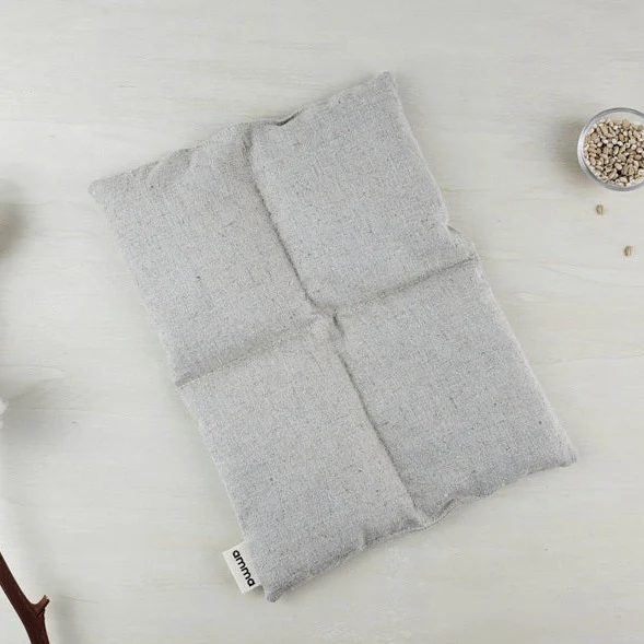 Compresse thérapeutique carré | Chanvre & coton bio | Sable