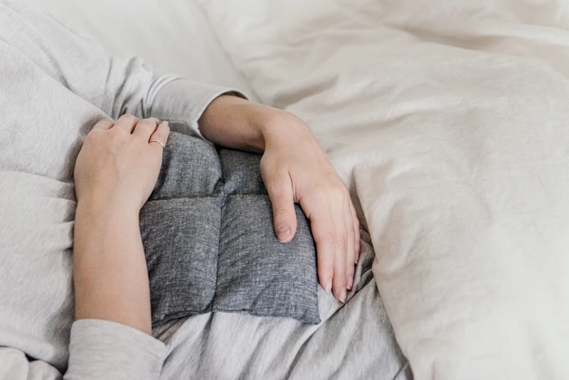 Compresse thérapeutique carré | Chanvre & coton bio | Sable – Image 3