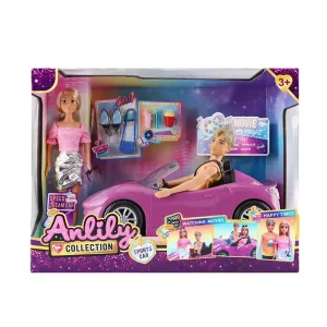 Anlili - Couple de poupées avec voiture