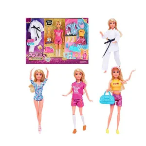 Anlili - Poupée avec uniforme de karaté