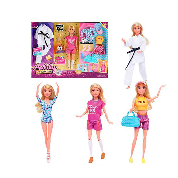 Anlili - Poupée avec uniforme de karaté