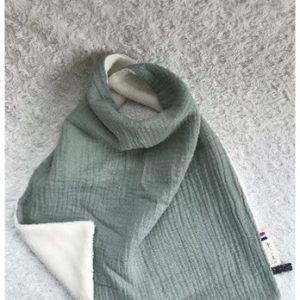 Bavoir/serviette Suzon Et Suzette Lisette gris uni