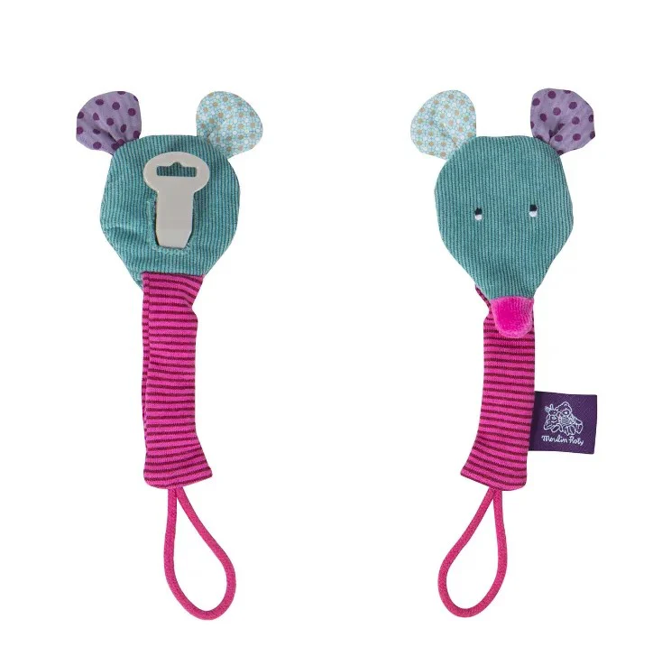 Attache sucette bébé Moulin Roty souris