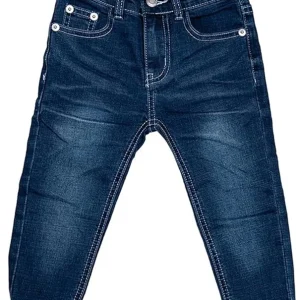 Jean fille Interdit de me gronder Lolita Bleu logo rouge