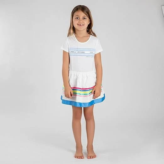 Jupe fille Interdit de me gronder Bluna blanc – Image 2