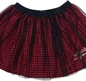 Jupe fille Interdit de me gronder Look rouge