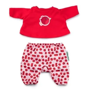Pyjama Lilliputiens Robin Rouge-gorge pour poupée 36 cm