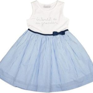 Robe fille Interdit de me gronder Sunny bleu ciel