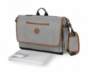Sac à langer Outlander Messenger gris chiné clair