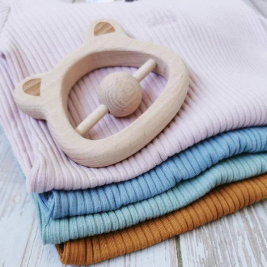 Pyjama gris côtelé personnalisé – Image 4