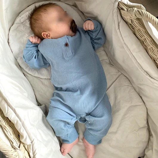 Pyjama gris côtelé personnalisé – Image 5