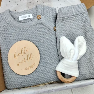 Coffret ensemble maille gris *