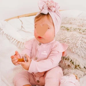 Ensemble rose côtelé personnalisé