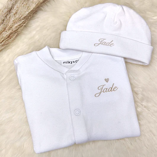 Pyjama naissance coton bio – Image 2