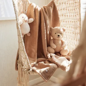 Couverture maille polaire taupe personnalisée