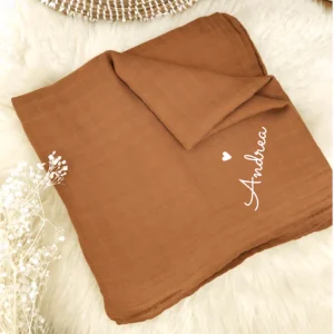 Couverture lange caramel