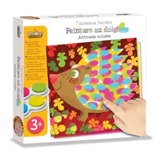 Coffret créatif pour enfants, Peinture au doigt "Animaux colorés"