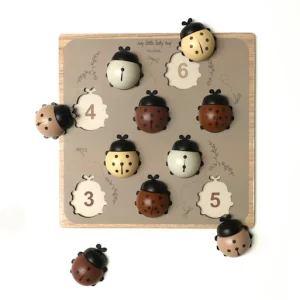 Puzzle en bois coccinelles