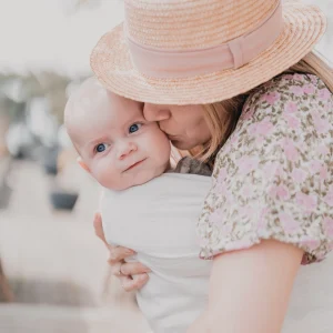 Ring Sling en Lin Vanille