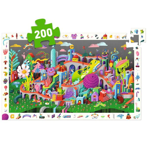 Puzzle observation | Crazy town | 200 pièces – Image 2