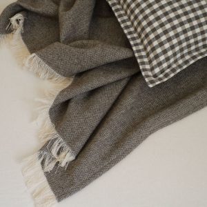Couverture en lainage | Brune