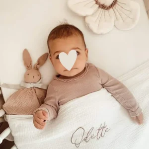 Couverture légère ou polaire gaze de coton personnalisable