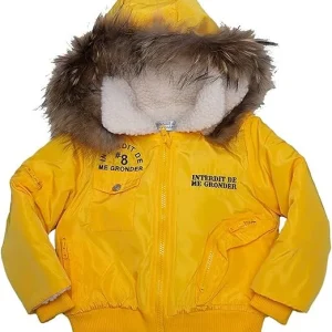 Doudoune Interdit De Me Gronder Ancre jaune