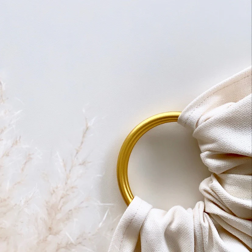 Ring Sling en Coton Crème – Image 2