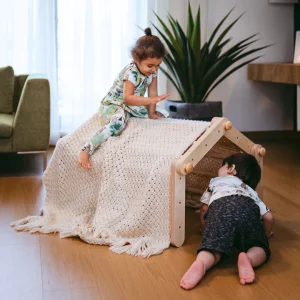 Triangle d’escalade Pikler modulable – 4 segments + rampe MOPITRI®