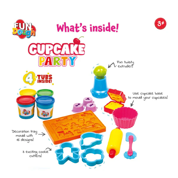 FUNSKOOL - Pâtes à modeler cupcake 4 pots – Image 3