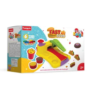 FUNSKOOL - Pâtes à modeler fast food avec 6 pots