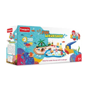FUNSKOOL - Pâtes à modeler plage avec 3 pots