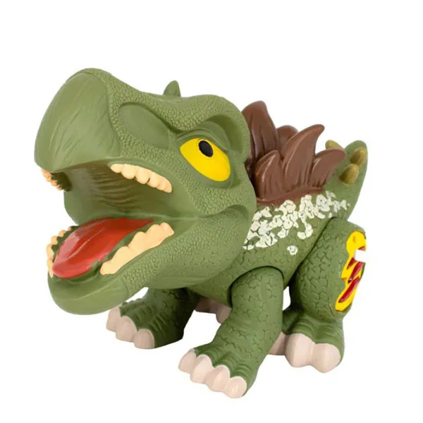 Figurine dinosaure Stégosaurus avec son