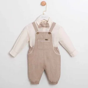 Ensemble bébé garçon beige chic