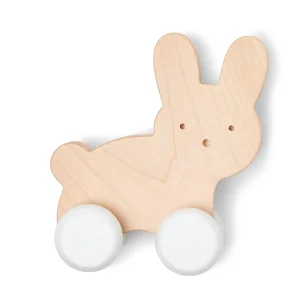 Jouet à pousser en bois