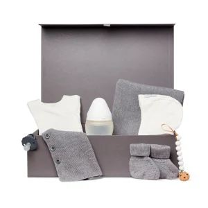 Coffret de naissance douceur mérinos - blanc