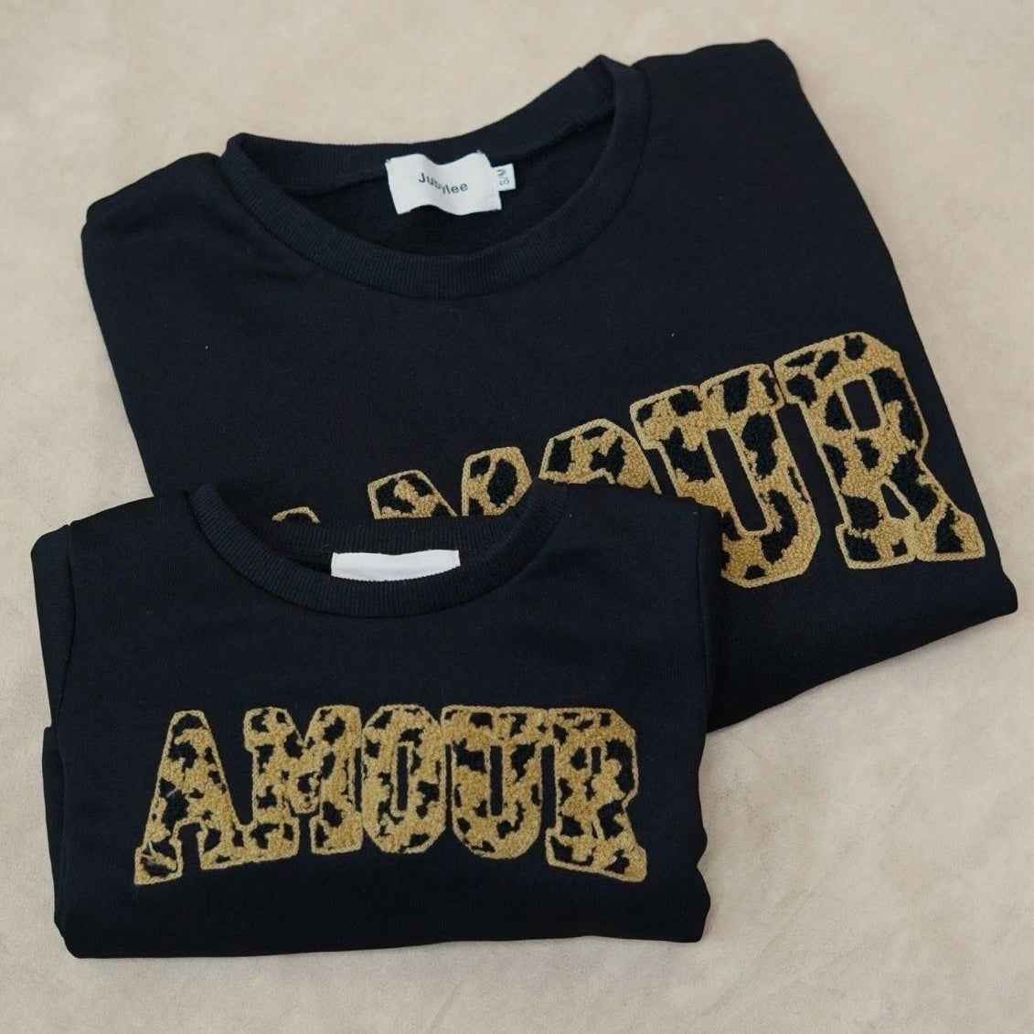 Pull fille noir AMOUR – Image 3