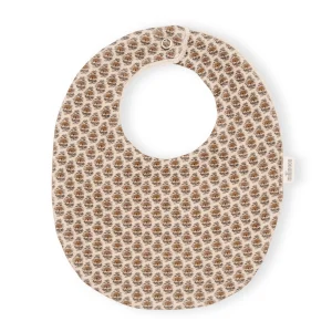 Bavoir maille coton bio fleuri boho