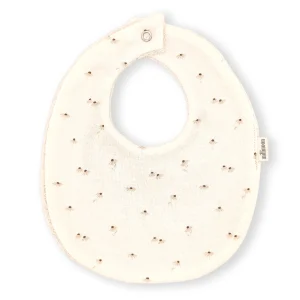 Bavoir maille coton bio marguerite