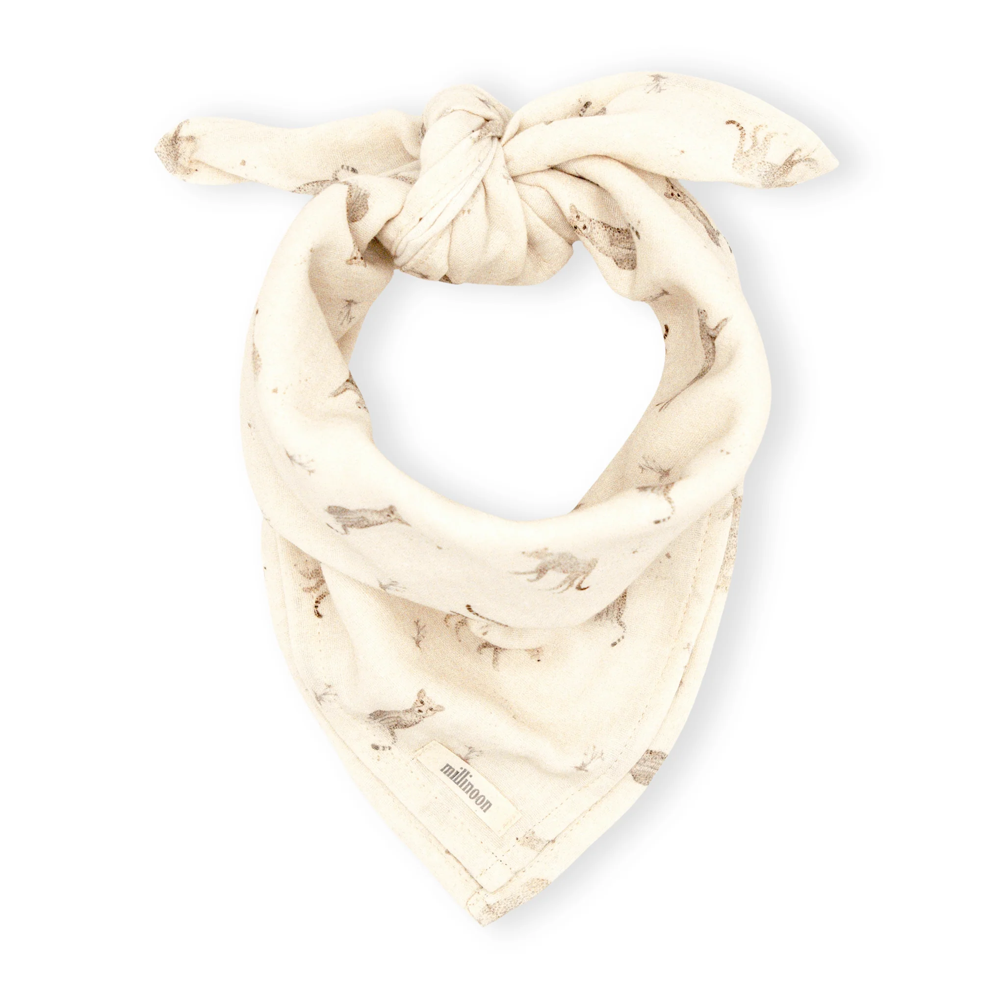 Foulard lange gaze coton léopard