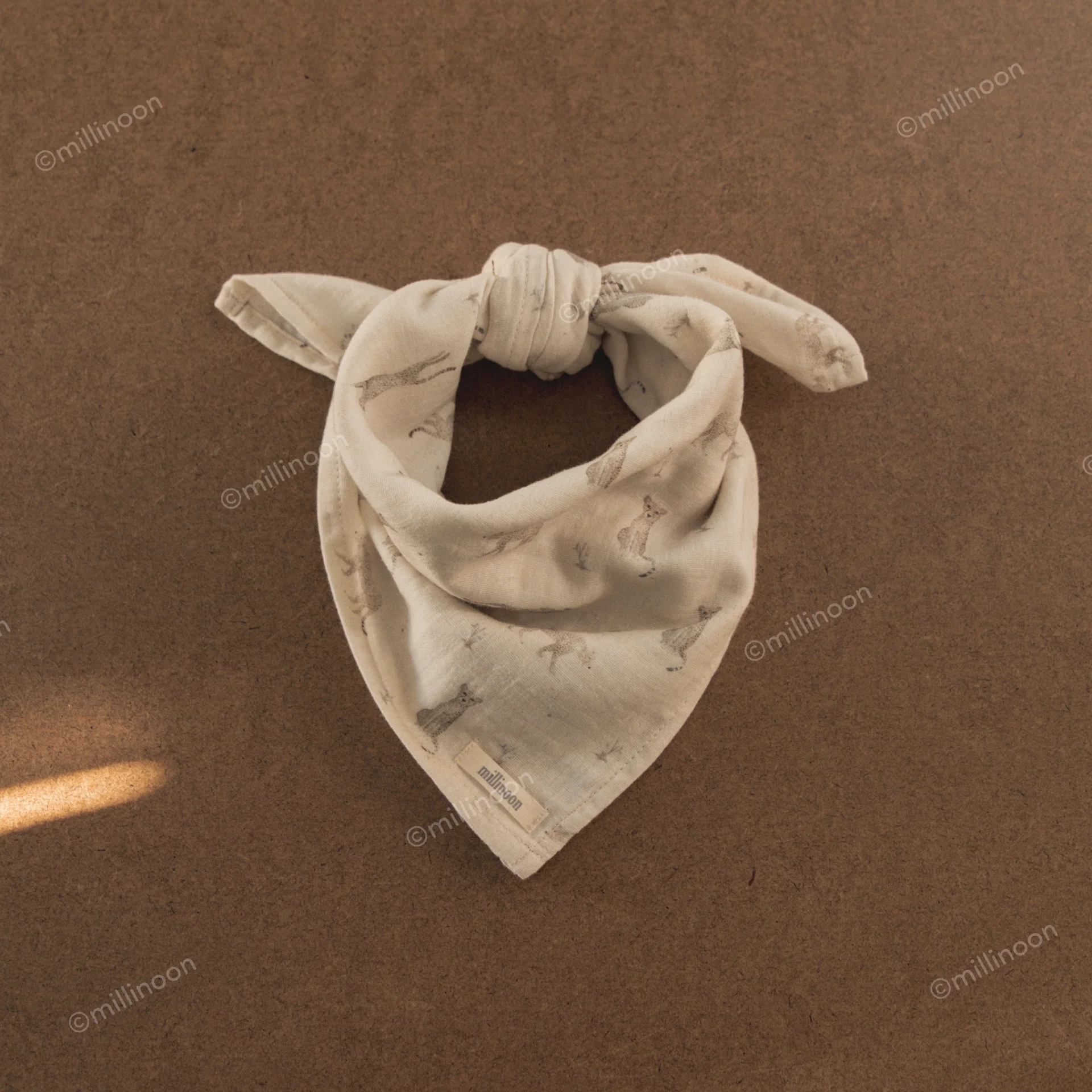 Foulard lange gaze coton léopard – Image 3