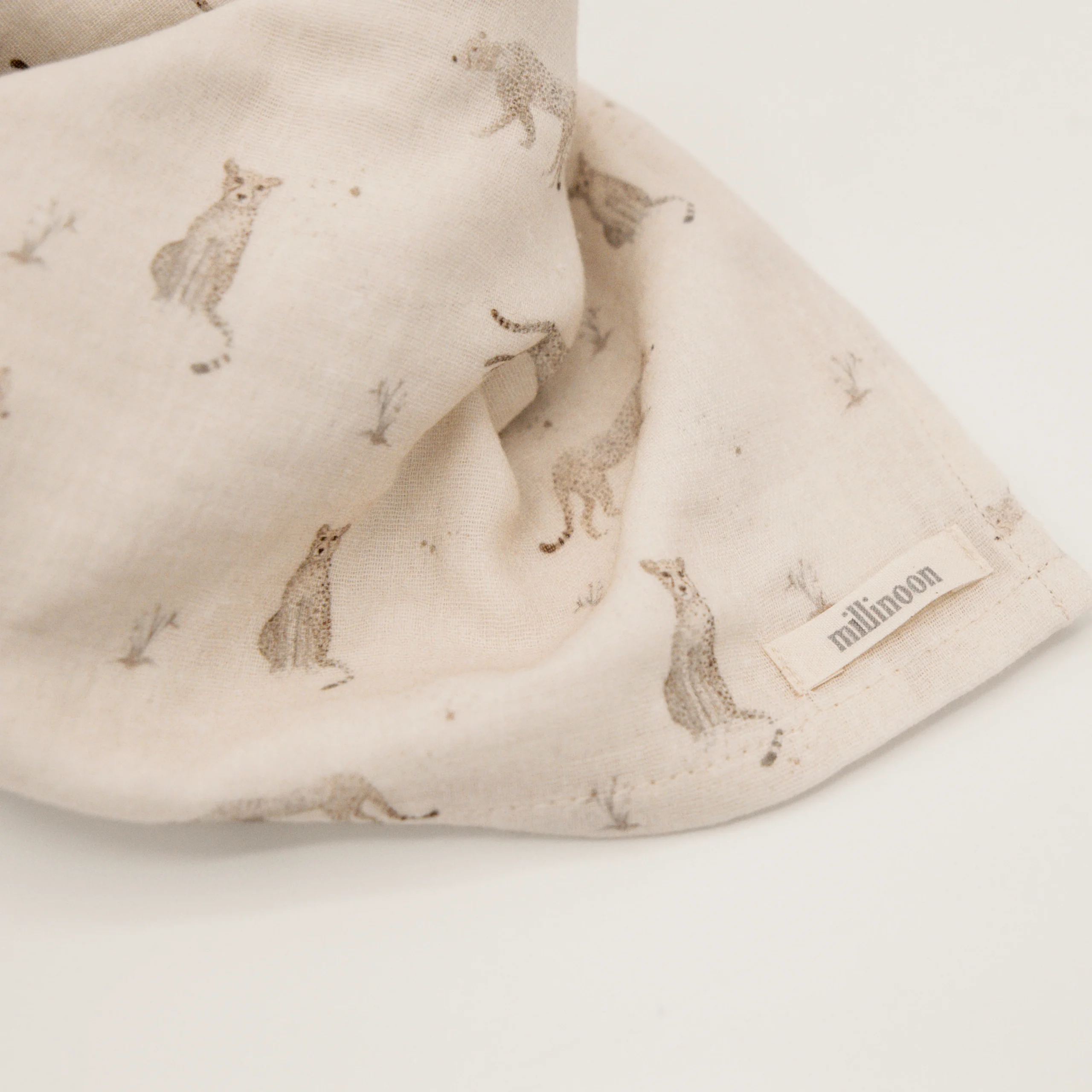 Foulard lange gaze coton léopard – Image 4
