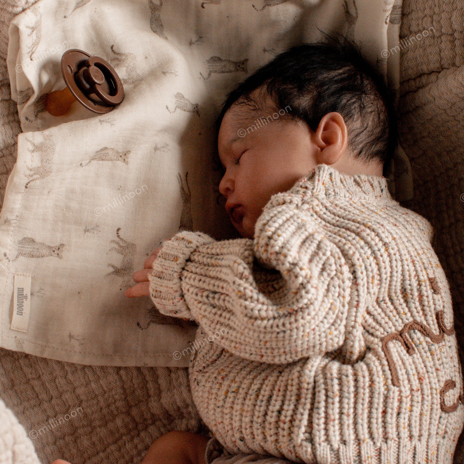 Foulard lange gaze coton léopard – Image 2