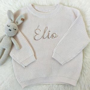 Pull maille oversize personnalisé